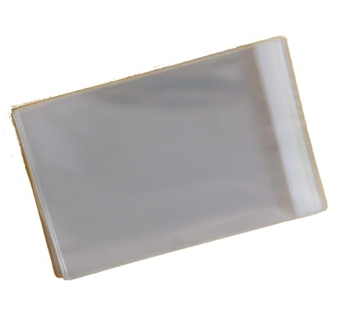 Zellophan-Hüllen zur Aufbewahrung von Grußkarten, C6, 120 x 162 mm, 30 mm Lasche, 250 Stück