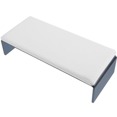 PRETYZOOM Repose-Main pour Manucure en PU Acrylique Noir Transparent Coussin Support pour Nail Art Repose-Bras pour Salon de Manucure Hauteur Basse Ergonomique pour Confort