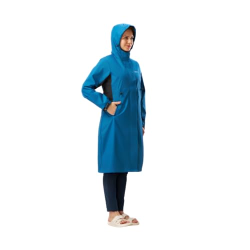 Image of ZEEL Ladies High Neck Raincoat | Waterproof Long Raincoat with Belt, Zeel Diva ZKL01 Parent
