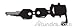 Rubbermaid 3970-L4 Landmark Series? Container Lock w/Keys