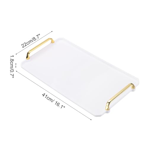 Plateau de service plastique rectangulaire léger pour transporter café et thé