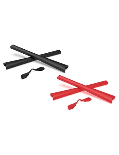 PapaViva �C���[�\�b�N �m�[�Y�p�b�h For Oakley Radar Path - ���b�h + �u���b�N