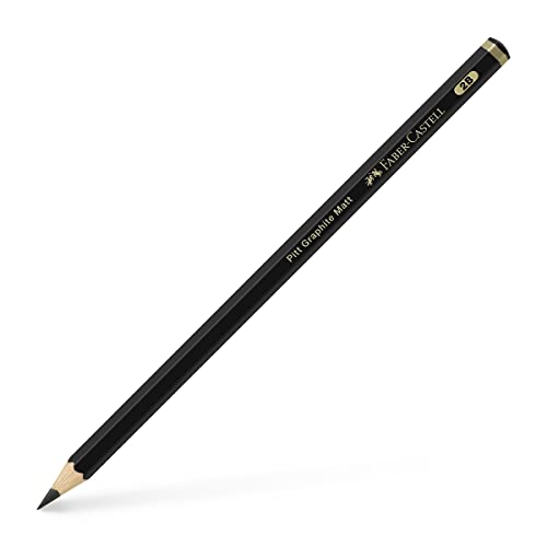 Crayons graphite mat 2B Faber-Castell 115202 pour esquisses sans reflets