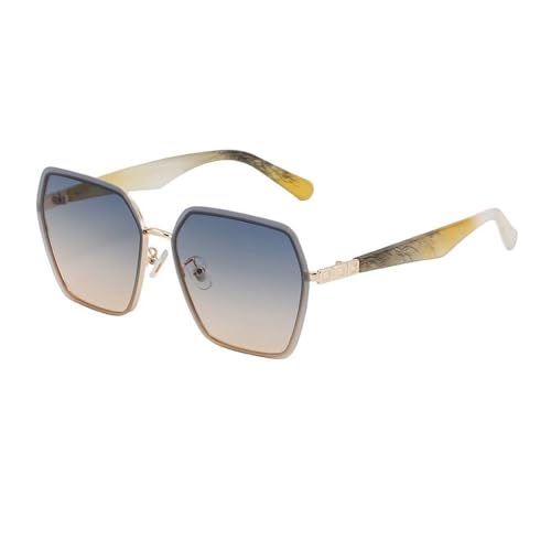 Nuances sans cadre UV400 et verres de soleil irréguliers de luxe pour femmes modernes