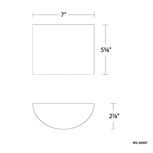 Image of WAC Lighting dweLED, Pocket 7in LED Wall Sconce in Brushed Nickel