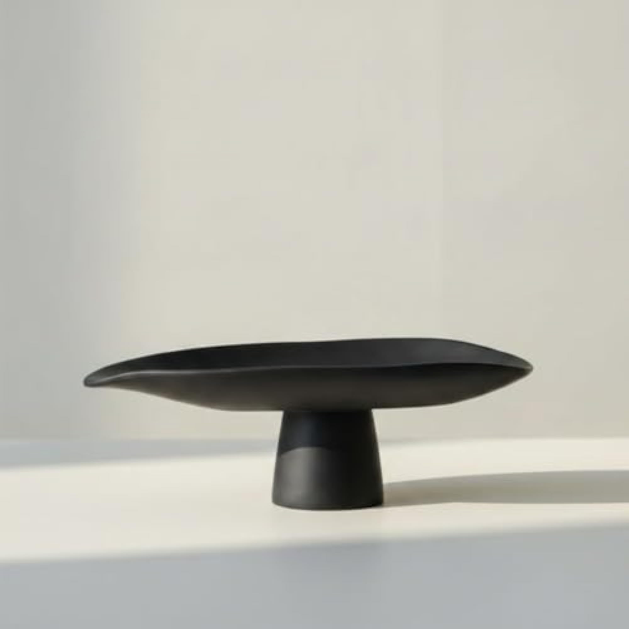 Organic Tray with Pedestal Decorative