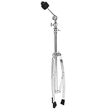 QWUUYEC Treppiede Videocamera Regolabile, Stativo in Metallo per Piatti Batteria, Supporto Flessibile 145 cm - Stabile e Antiscivolo, Design Smontabile per Musicisti e Batteristi