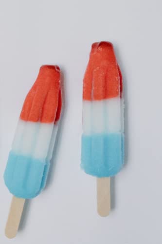 4th of July Popsicle Red, White and Blue Notebook: 6x9, 100 pages, Lined Journal, Diary