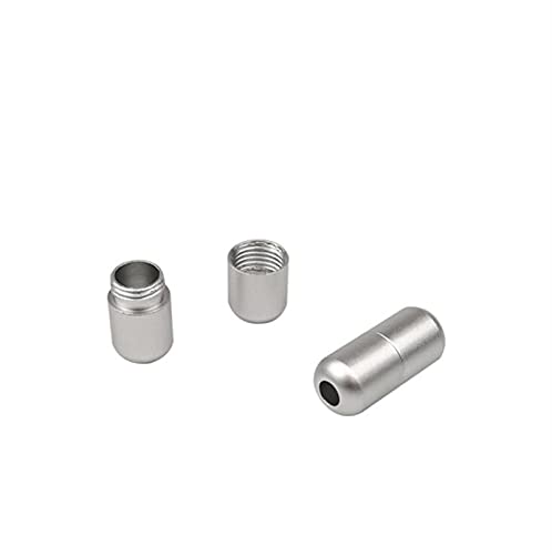 JUNMIN Hebilla de Shoelace, Hebilla de Zapato Helada de Metal Coloreado, sin Necesidad de Atar Cordones. Dos Piezas de Accesorios de Zapatos. (Color : Silver, Size : 1.8cm) Cover