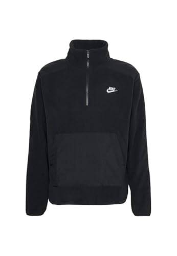 Veste polaire homme Nike M NK Club+ PLR : sweat à manches longues demi-zip chaud