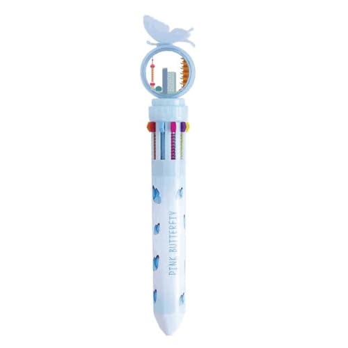 Stylo à bille rétractable multicolore à motif monument asiatique pour offrir aux élèves