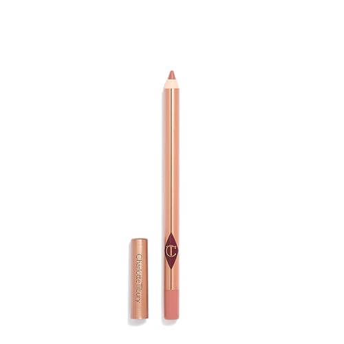 Charlotte Tilbury Lip Cheat Lip Liner Pencil - Gives Lips a Fuller-Looking, Defined Pout - Enriched with Jojoba Oil & Hyaluronic Acid - Waterproof, Smudge-Proof & Transfer-Proof - Pillow Talk