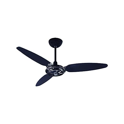 Ventisol Ventilador de Teto Comercial, Preto, 3 Pás, 127V