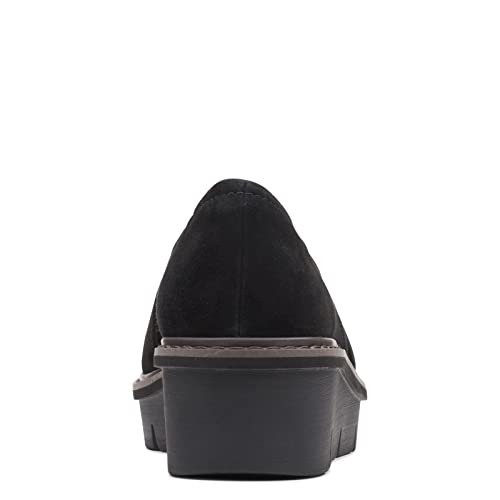Clarks Clarks Women's Airabell Mid Loafer, Black Suede, 9