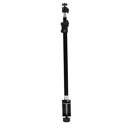 Image of ciciglow Desktop Light Stand, 62-94cm Adjustable Desk Mount Stand with 1 /4inch Ball Head Tabletop C Clamp for Live Streaming Photo Video Selfie
