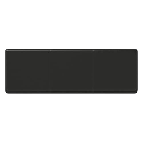 Image of SIMPLIHOME Avalon 54 inch Wide Vegan Leather Storage Ottoman in Midnight Black