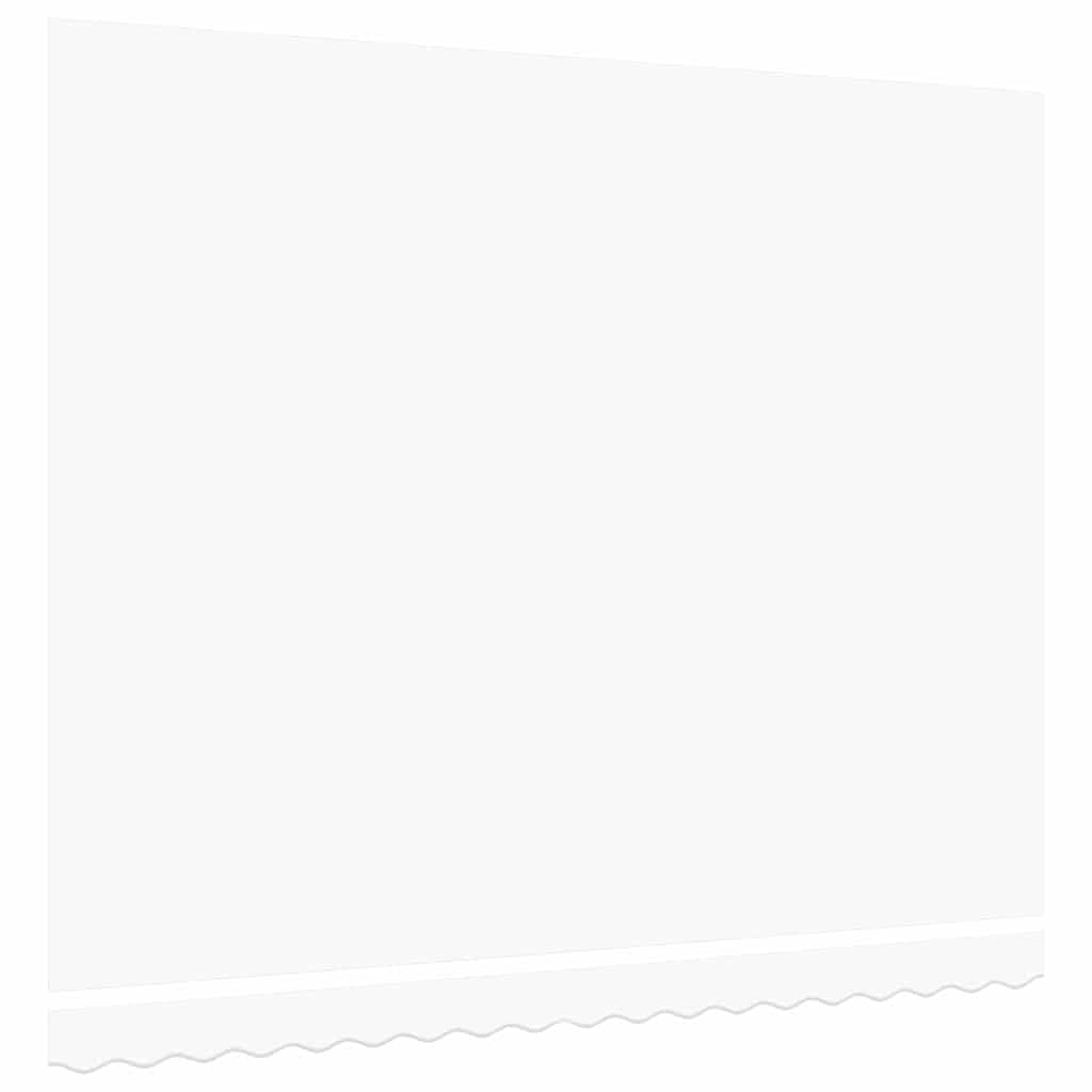 Toile de Rechange Store Banne Blanc 4 x 3 m Polyester 240 g/m², Lambrequin Inclus, Tissu Auvent Imperméabilisé Résistant UV Déperlant, Rechange Universelle Balcon Terrasse Jardin