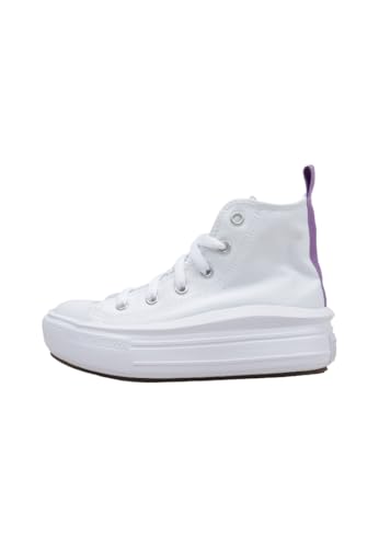 Image of CONVERSE A03669C Chuck Taylor All Star Move Platform Men White/Pixel Purple/White UK 10.5