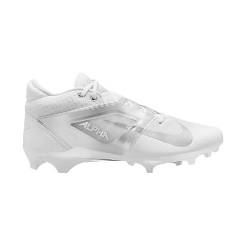 Image of Nike Alpha Menace 4 Elite Football Cleats (FD7036-600, University Red /Team Red /Black /White)