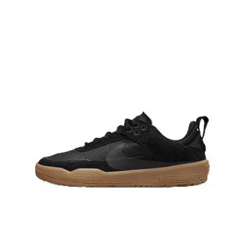 Nike SB Day One Big Kids' Skate Shoes (FN4210-001, Black/Gum Light Brown/White/Black) Size 1.5