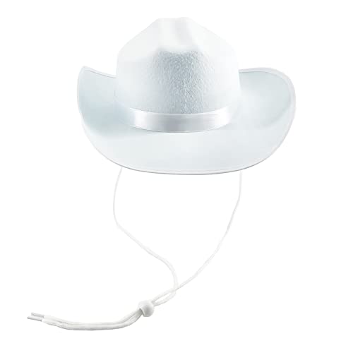 Image of The Dreidel Company Cowboy Felt Western Hat, 22 inch Circumference Dress Up Costume Clothes for Kids, Pretend Play, Party Favors