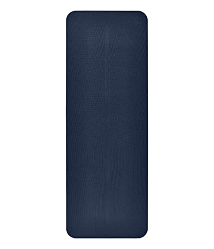 Manduka Begin Unisex Yoga- och pilatesmatta, 68 tum - Perfekt yogamatta för nybörjare Marinblått Xsp 68 Inches