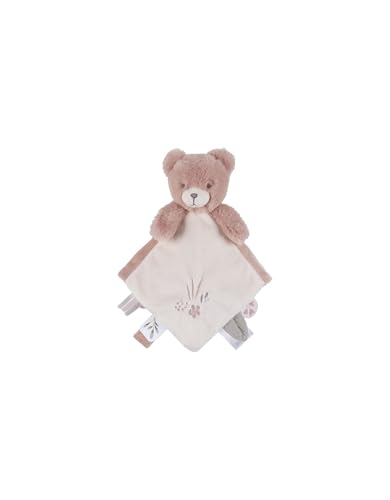 NOUKIE'S - Doudou bébé et Enfant - Ours Rose Lily - Eveil et Sommeil - Marionnette - Cadeau de Naissance