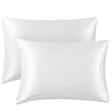 【ALIADOS DEL CUTIS】La funda de almohada de satén ayuda a mantener la piel hidratada, lo más importante es que absorbe menos grasa si usa los productos para el cuidado de la piel como crema. La superficie lisa y suave reduce la fricción entre la piel y la sábana para evitar que se despierten con marcas en la mejilla. En función del material hipoalérgico y los tintes ecológico en la tela, no es agresiva en la piel, y acaricia su cutis.