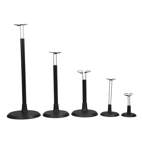 CLISPEED 5 Piezas Soportes para Muñecas Ajustables Soporte para Exhibición y Almacenamiento de Figuras y Muñecas Diseño Simple y Fácil de Usar