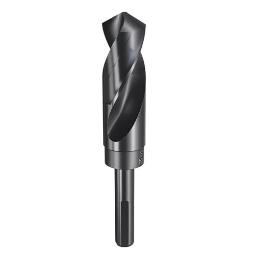HARFINGTON 1-3/64" Drill Bit 1/2" Reduced Shank 3-Flat 4241 HSS 118°