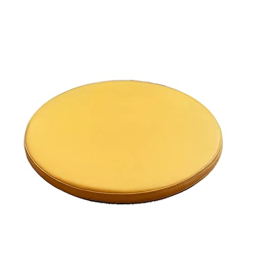 ZIBENE Galette pour Chaise Ronde CASA, Coussins De Chaise D'IntéRieur Dehoussable, Mousse à MéMoire Galette Chaises Scandinave en Cuir Impermeable Anti...