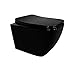 Produktbild i-flair Hänge WC spülrandlos Toilette inkl. Softclose Absenkautomatik Cube schwarz