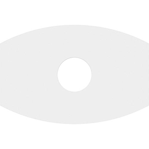 Image of Ekena Millwork CMP26X17KY-06000 Kailey Architectural Grade PVC Contemporary Urethane Ceiling Medallions 26 inchW x 17 3 /8 inchH x 6 inchID x 14 inchC x 1 inchP