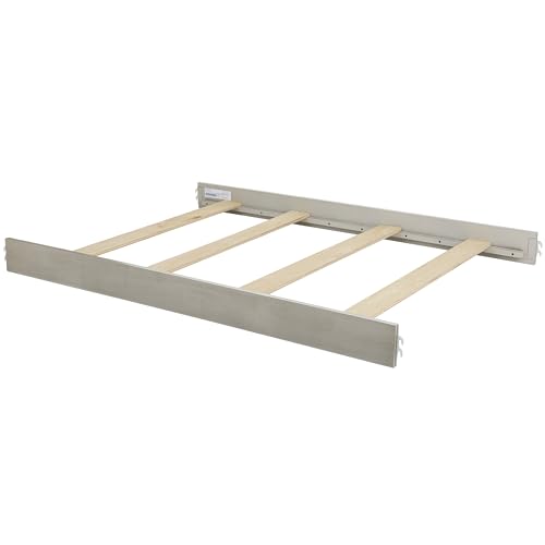 Image of Evolur Full-Size Bed Conversion Rails, Designed & Tested Cribs, Durable Hardwood Build with Secure Mattress Slats, Easy Assembly - Light Ash