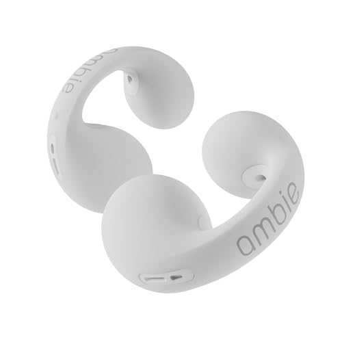 Image of ambie Sound earcuffs AM-TW02, Open Ear Wireless Earphones for Comfort, Bluetooth 5.3 Earbuds for Sports, Running, and Workouts | 6 hr Play Clip-on Ear Cuff