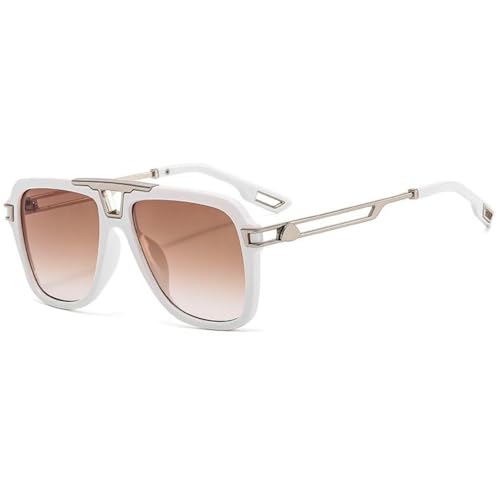 Lunettes de soleil UV400 carrées pour protéger vos yeux avec des verres dégradés chics