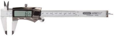 Digital/Fraction Electronic Calipers,0- 6 in/150 mm, Stainless Steel