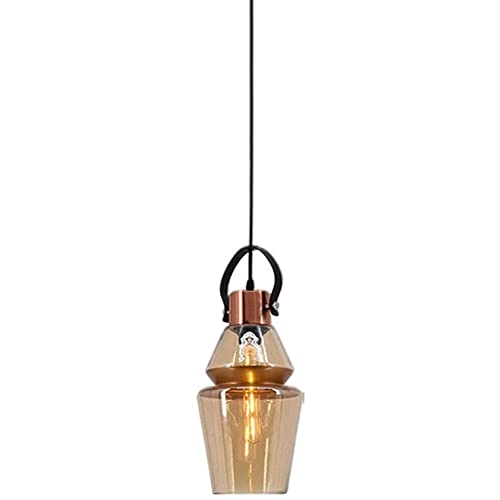 Suspension rétro industrielle en verre de haute qualité pour villa