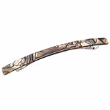 French Amie Long and Thin Handmade Celluloid Onyx Hair Clip Barrette - 4 Inches (Onyx)