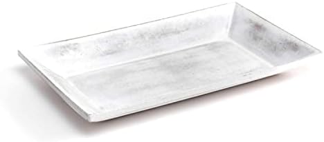 CIAL LAMA Bandeja vaciabolsillos Blanco decapado, Madera 17 cm