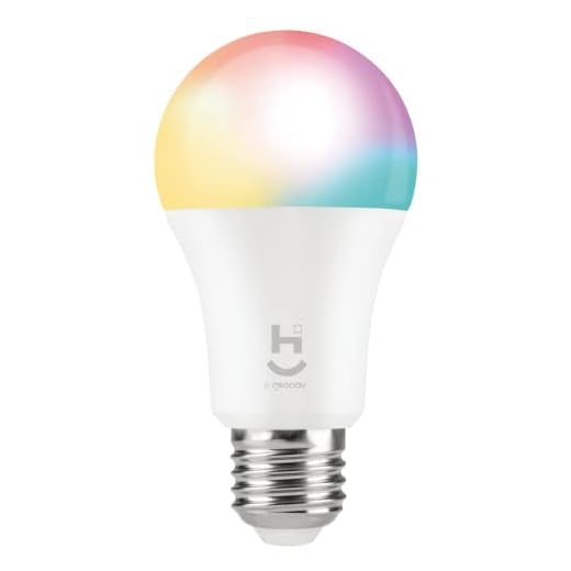 Hi by Geonav Lâmpada Inteligente Led 9W, Wi-Fi, E27, Branco Frio/Quente/RGBW 16 milhões de cores, Dimerizável, Controle no Aplicativo, 810 Lúmens, Bivolt, Compatível com Alexa e Google Assistente