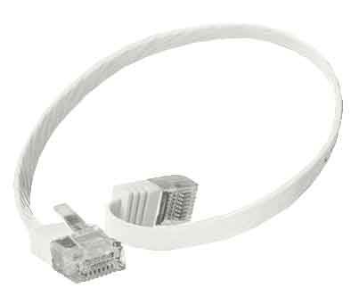 Preisvergleich Produktbild kab24® Flexibles Netzwerkkabel Patchkabel Computerkabel LAN Kabel CAT6 UltraSlim dünnes Flachkabel GBit / s