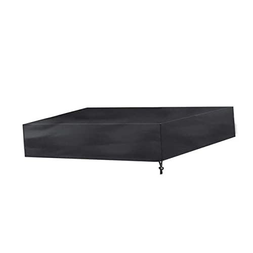 Yardwe Sandbox Protection Cover Gray Waterproof Canopy Rectangular Outdoor Garden Cover Drawstring
