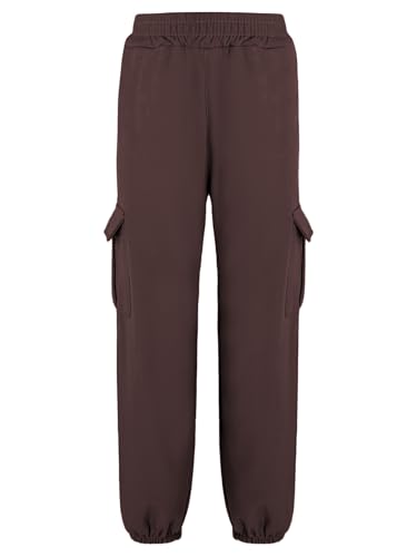 Aislor Kids Boys Girls Cargo Sweatpants Fleece Lined Casual School Pants Autumn Winter Cargo Trousers with Pockets3