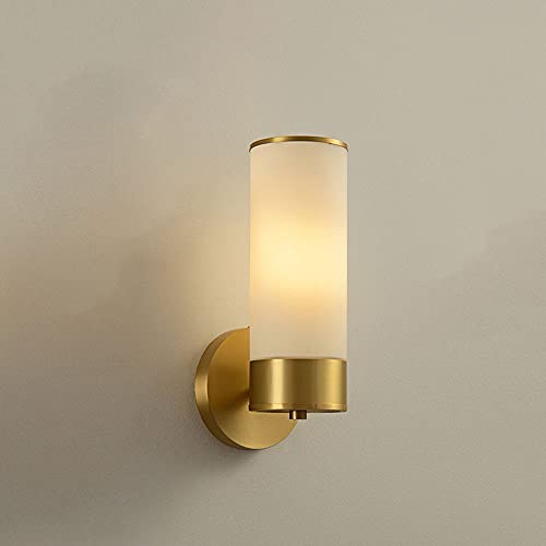 Applique murale dressing et salle de bain en verre laiton E14