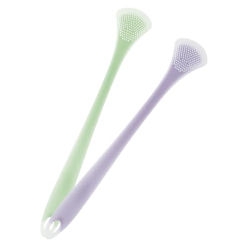 WOFASHPURET 2pcs Tongue Cleaners for Adults Breath Freshening Tongue Scrapers Brush