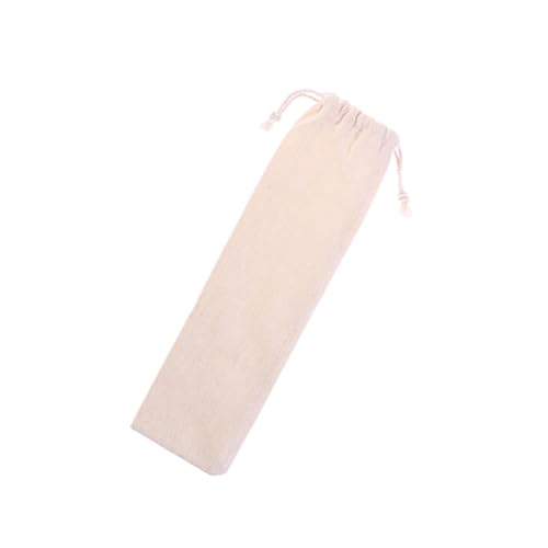 CIYODO Burlap Bag Straw Storage Reusable Straws Pouch for Drinks Bag Drawstring