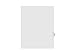 Kleer-Fax Letter Size Individually Numbered 1/25th Cut Side Tab Index Dividers, 25 Sheets per Pack, White, Number 69 (91069)