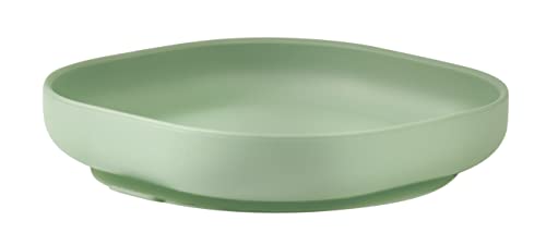 BÉABA, Assiette Ventouse pour Enfant, 100% silicone, matière douce et resistante, Adhère table/tablette chaise haute, Languette permettant de soulever...