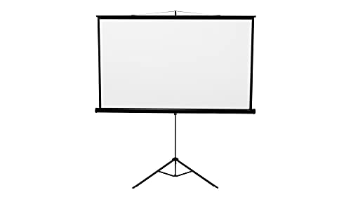 Écran de projection avec trépied réglable pour corriger les reflets